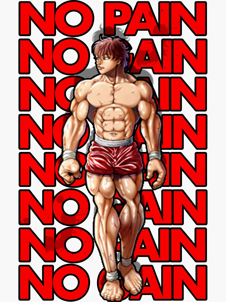 Yuichiro Hanma Baki the grappler sticker Sticker for Sale by