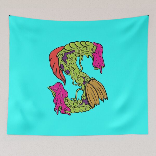 Item preview, Alphabet S Monster Design Illustration designed and sold by Cosmodoody.