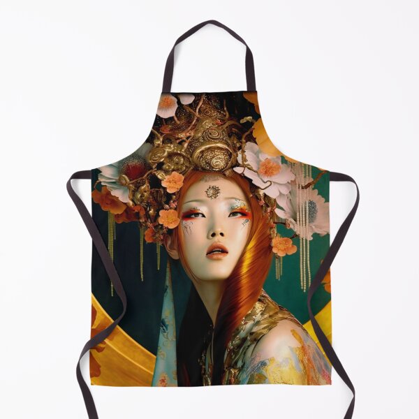 Item preview, Japanese, goddess, Art Nouveau, Surrealism, Zen, Surreal, Fantasy, Japan, Geisha, Geiko, Maiko, Kimono, haiku designed and sold by KsaveraArt.
