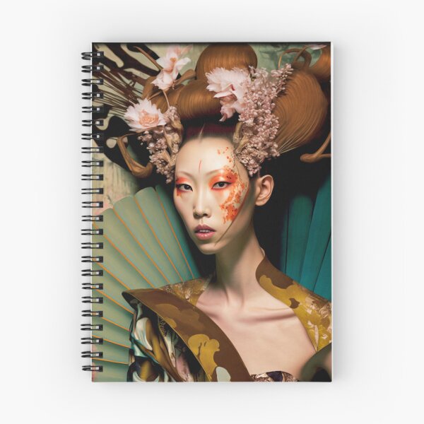 Aperçu de l'œuvre Japonais, déesse, Art Nouveau, Surréalisme, Zen, Surréaliste, Fantastique, Japon, Geisha, Geiko, Maiko, Kimono, haïku créée et vendue par KsaveraArt.