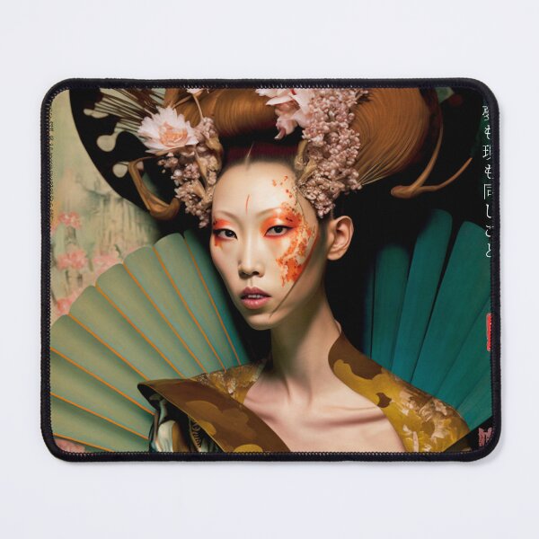 Item preview, Japanese, goddess, Art Nouveau, Surrealism, Zen, Surreal, Fantasy, Japan, Geisha, Geiko, Maiko, Kimono, haiku designed and sold by KsaveraArt.