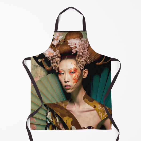Item preview, Japanese, goddess, Art Nouveau, Surrealism, Zen, Surreal, Fantasy, Japan, Geisha, Geiko, Maiko, Kimono, haiku designed and sold by KsaveraArt.