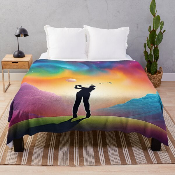 Artikelvorschau, Space Golfer Silhouette Mehrfarbig. entworfen und verkauft von Giulivo Store Graphic.