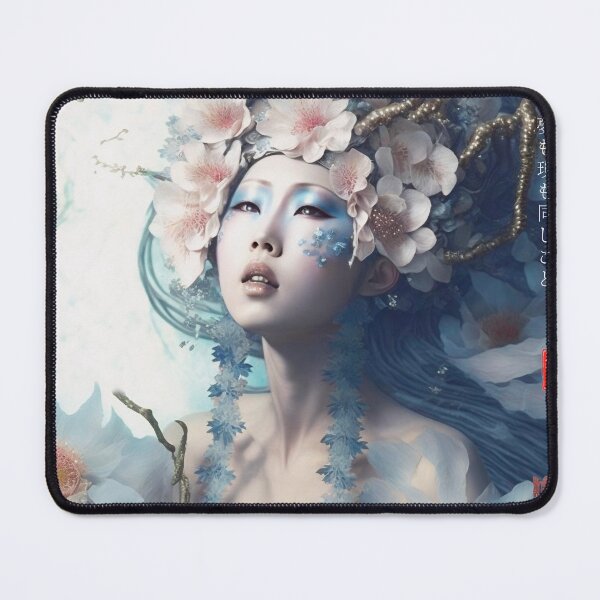 Item preview, Japanese, goddess, Art Nouveau, Surrealism, Zen, Surreal, Fantasy, Japan, Geisha, Geiko, Maiko, Kimono, haiku designed and sold by KsaveraArt.