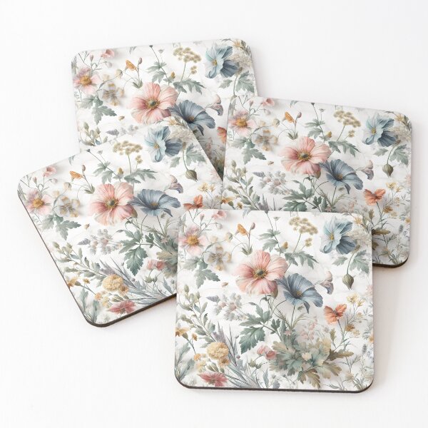 Item preview, Wild Flowers Marble Background - Rustic and Natural Elegance designed and sold by lamp148.