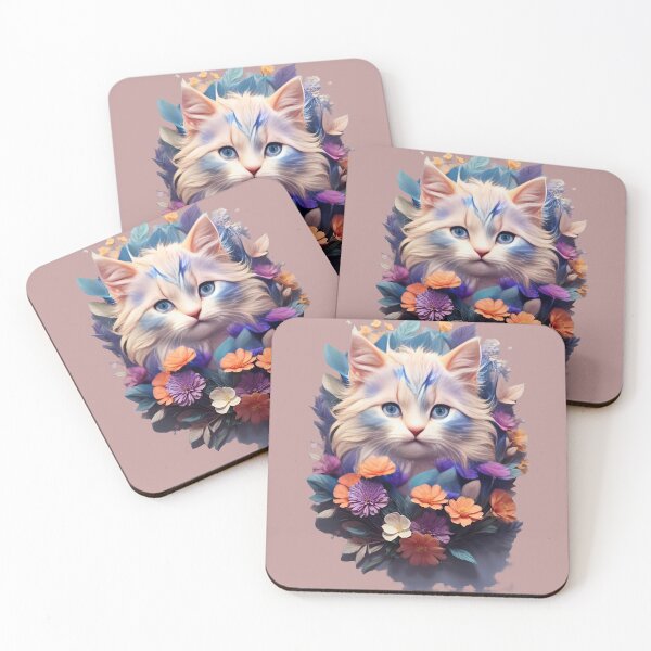 Item preview, Floral Feline: Adorable Cat-Inspired  designed and sold by nadeem4design.