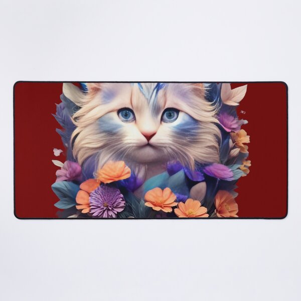 Item preview, Floral Feline: Adorable Cat-Inspired designed and sold by nadeem4design.