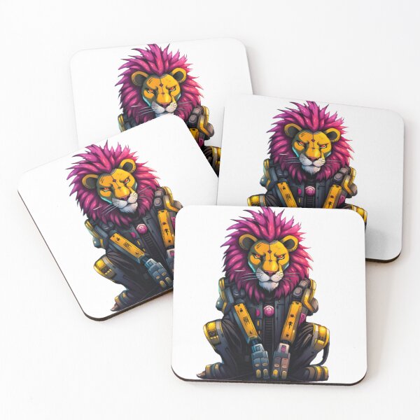 Item preview, Lion cyberpunk japan designed and sold by KorArtStudio.