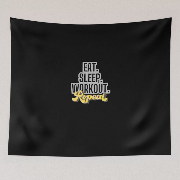 Item preview, Eat Sleep Workout Repeat designed and sold by VasiljevichShop.