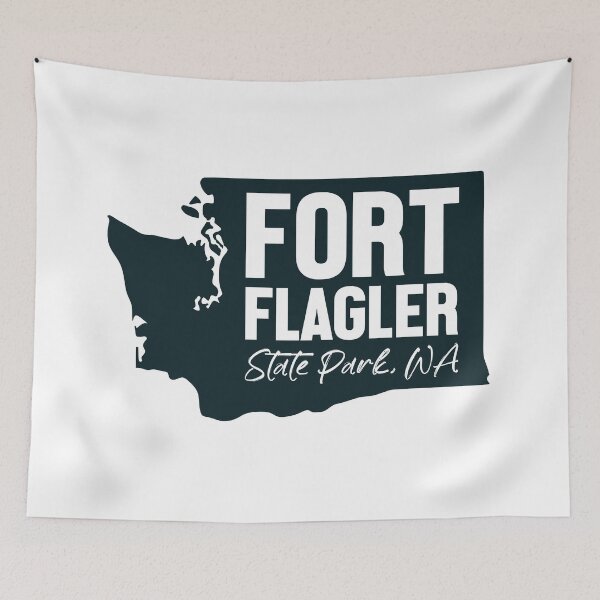 Item preview, Fort Flagler State Park Washington Map designed and sold by bivenart.