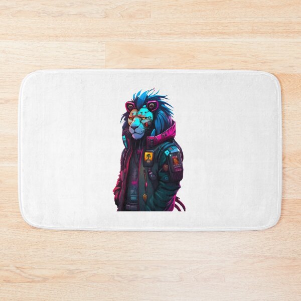 Item preview, Cool lion Cyberpunk japan designed and sold by KorArtStudio.