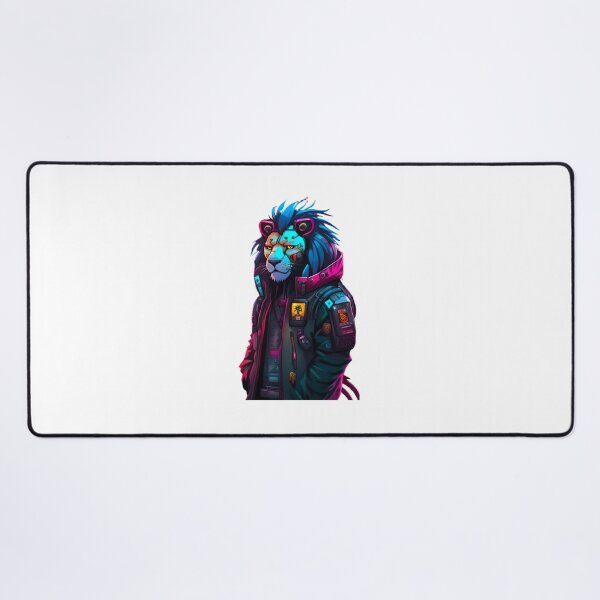 Item preview, Cool lion Cyberpunk japan designed and sold by KorArtStudio.