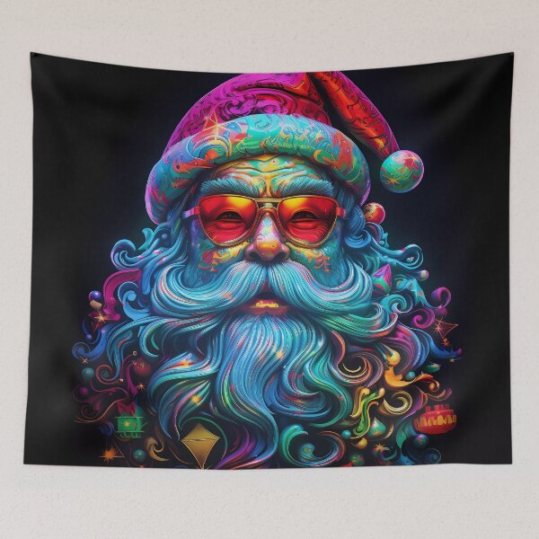 Item preview, "Santa's Neon North Pole" designed and sold by Art-Vortex-fr.