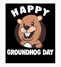 Cute Groundhog Day Apparel Photographic Print