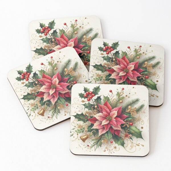 Item preview, Red Poinsettia Christmas Bouquet designed and sold by OByD.