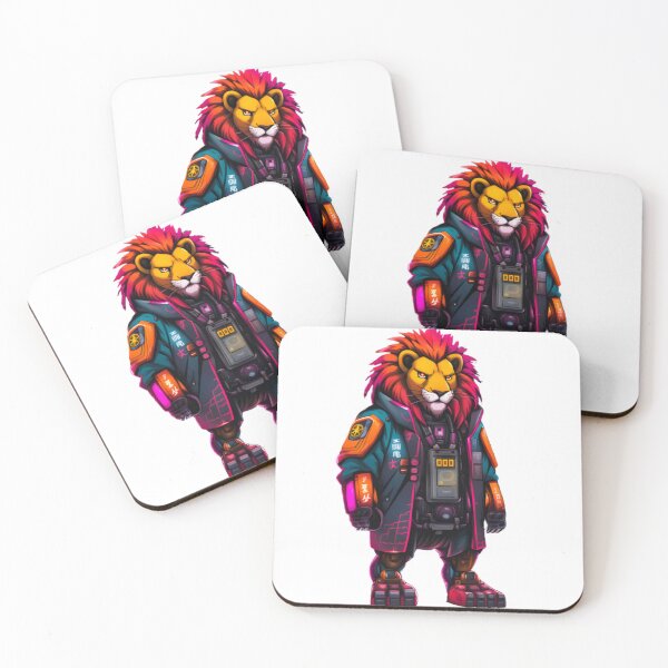 Item preview, Abstract lion Cyberpunk japan designed and sold by KorArtStudio.
