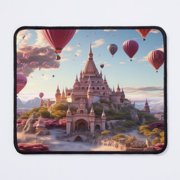 Item preview, Sunrise Hot Air Balloon Adventure over Majestic Mountains designed and sold by Domitian Tincaba.