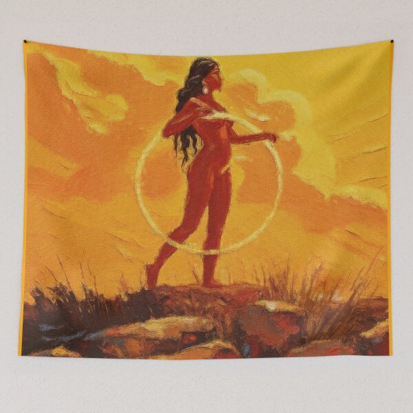 Item preview, Native American Goddess Of The Sun designed and sold by AUTHENTIC AMERICANA ARTS.