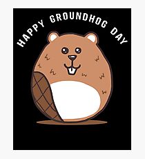 Cute Groundhog Day Apparel Photographic Print