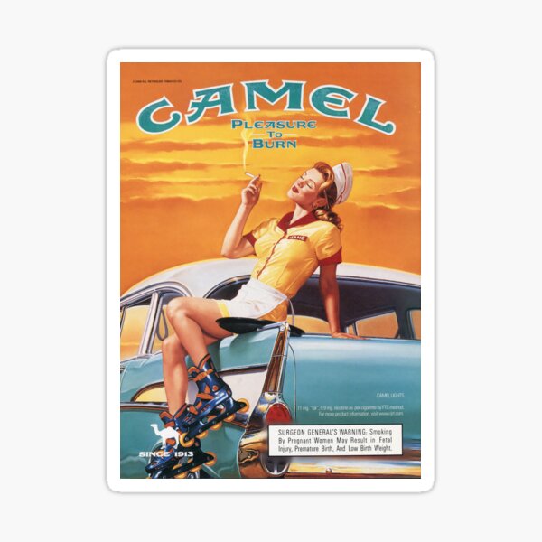 Artikel-Vorschau von Vintage-Poster mit Kamelzigaretten, designt und verkauft von Lourdesch.