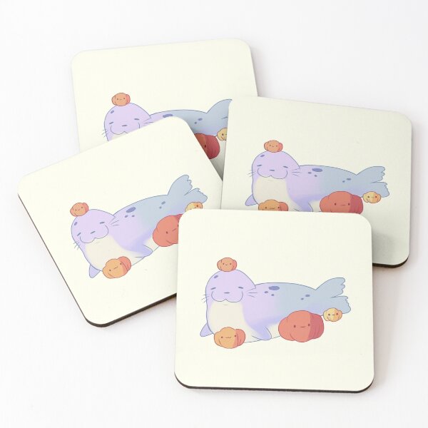 Item preview, Seal and pumpkins illustration  designed and sold by Mayarart.