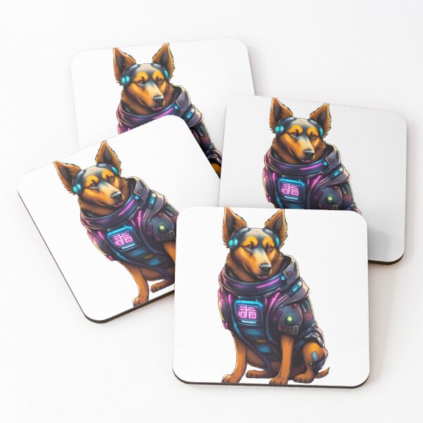 Item preview, Cool Cyberpunk dog japan designed and sold by KorArtStudio.