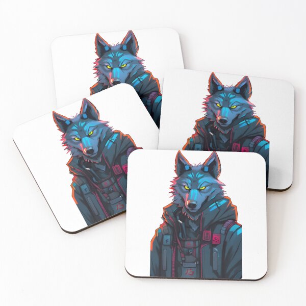 Item preview, Cyberpunk wolf japan designed and sold by KorArtStudio.