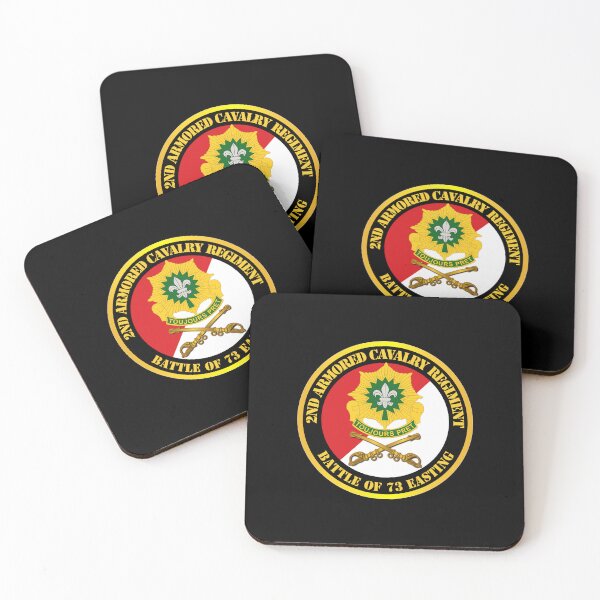 Item preview, Army - 2nd Armored Cavalry Regiment DUI - Red White - Battle of 73 Easting designed and sold by Military Insignia Products.
