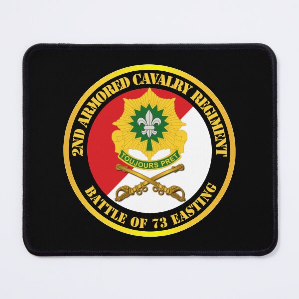 Item preview, Army - 2nd Armored Cavalry Regiment DUI - Red White - Battle of 73 Easting designed and sold by Military Insignia Products.