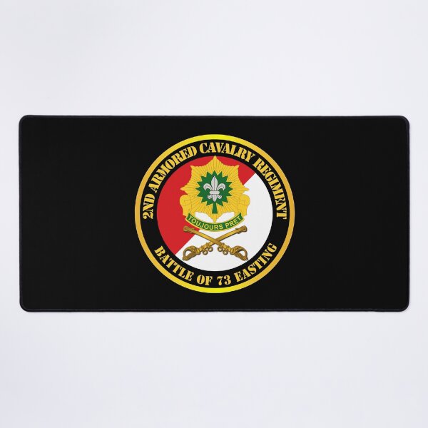 Item preview, Army - 2nd Armored Cavalry Regiment DUI - Red White - Battle of 73 Easting designed and sold by Military Insignia Products.