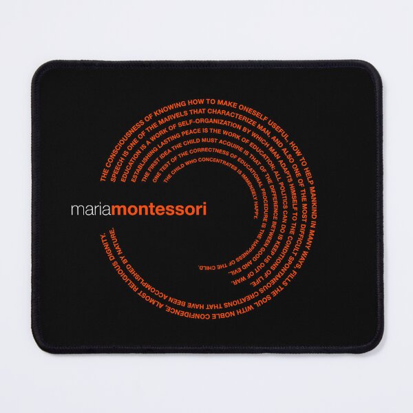 Item preview, Maria Montessori famous quotes poster [orangered] designed and sold by CMYKStudio.