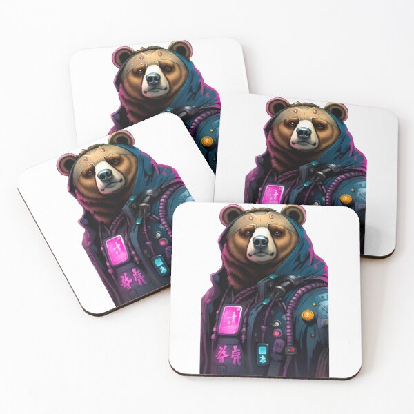 Item preview, Cool Cyberpunk bear japan designed and sold by KorArtStudio.