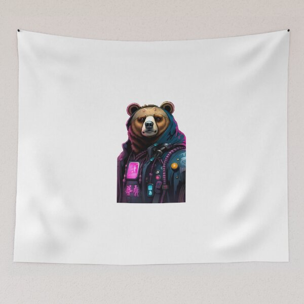 Item preview, Cool Cyberpunk bear japan designed and sold by KorArtStudio.