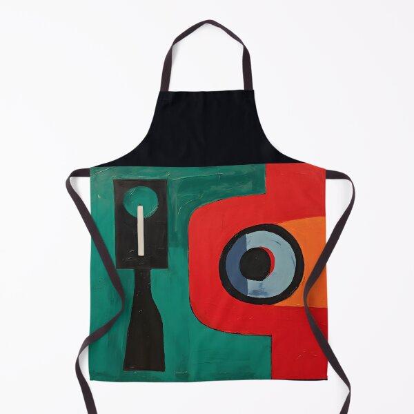 Item preview, Key to Resolution: Fauvist Rendition with Black, Red and Green, Tondo, Strip Painting, Primitivist Flourish designed and sold by OlfactoART Studio.
