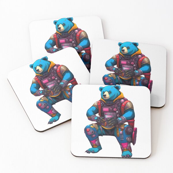 Item preview, Abstract Cyberpunk bear japan designed and sold by KorArtStudio.