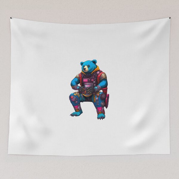 Item preview, Abstract Cyberpunk bear japan designed and sold by KorArtStudio.