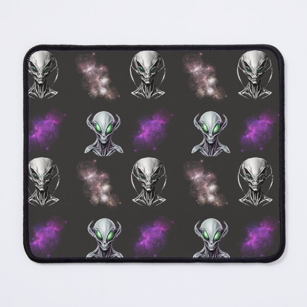 Item preview, Celestial Encounters Alien-Inspired Space Pattern designed and sold by PatternXS.