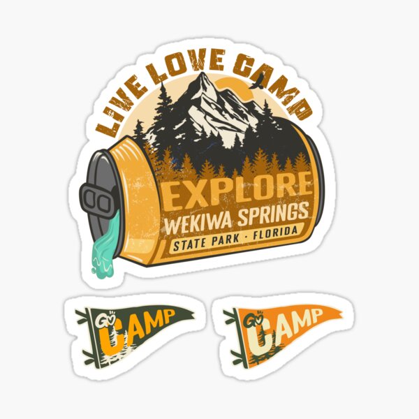 Item preview, Wekiwa Springs State Park Florida Live Love Camp Retro In A Soda Camping Hiking Outdoor Adventure designed and sold by mountainfad.