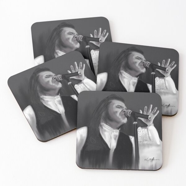 Item preview, Black and White portrait of Meat Loaf  designed and sold by LauraMcEwanIS.