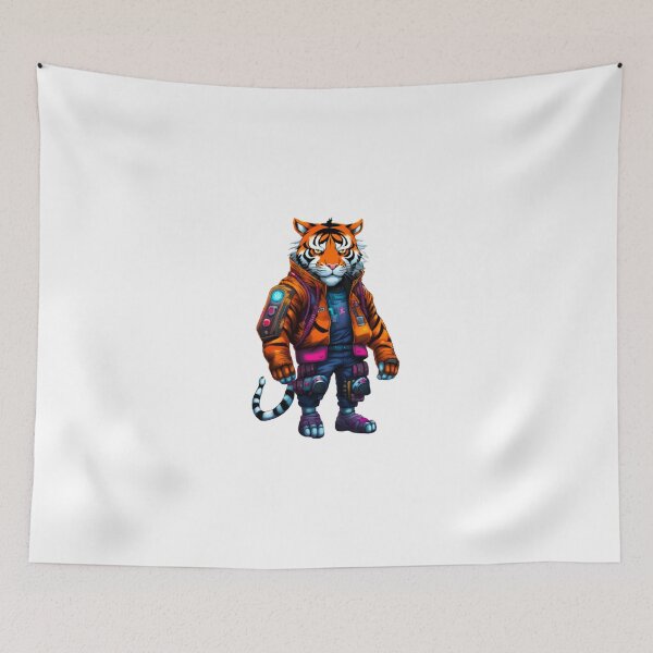 Item preview, Cool Cyberpunk tiger japan designed and sold by KorArtStudio.