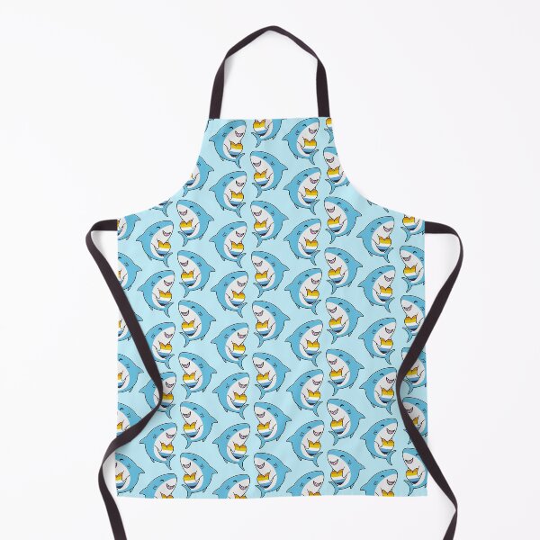 Item preview, Pattern of Cute Happy Blahaj Blue Sharks Holding Aromantic Asexual Flag Hearts designed and sold by AroAxel.