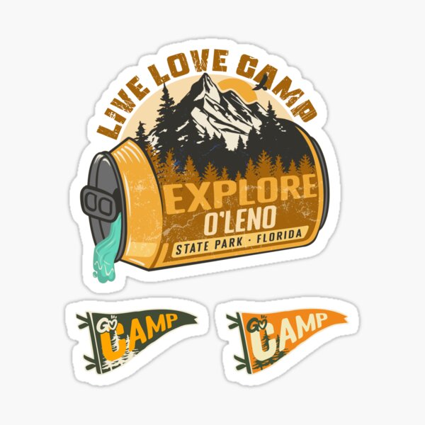 Item preview, O'Leno State Park Florida Live Love Camp Retro In A Soda Camping Hiking Outdoor Adventure designed and sold by mountainfad.