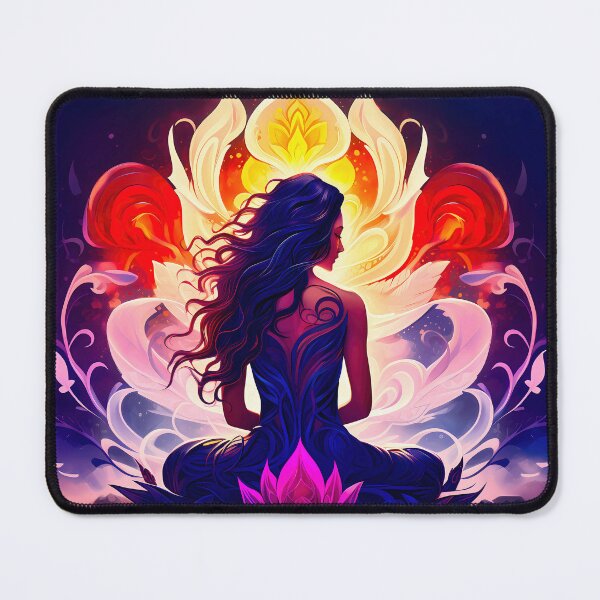 Item preview, Goddess of the Sacred and Divine Feminine, Divine Yoni - spiritual art spirituality divine feminine well-being portrait illustration drawing designed and sold by LvSoulCreations.