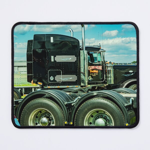 Item preview, Side of a black American haulage truck on display designed and sold by Graham Cornall.