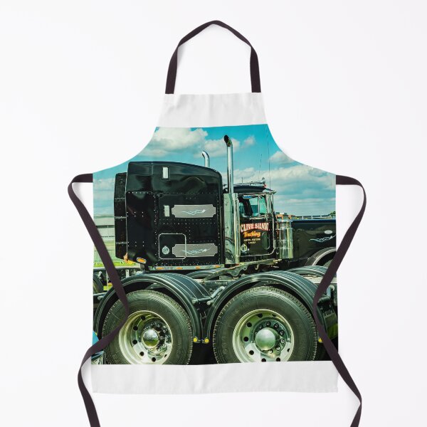 Item preview, Side of a black American haulage truck on display designed and sold by Graham Cornall.