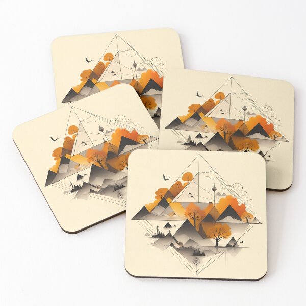 Item preview, Copy of Autumnal Geometry: Triangular Tranquilit 3 designed and sold by ShenGha-design.