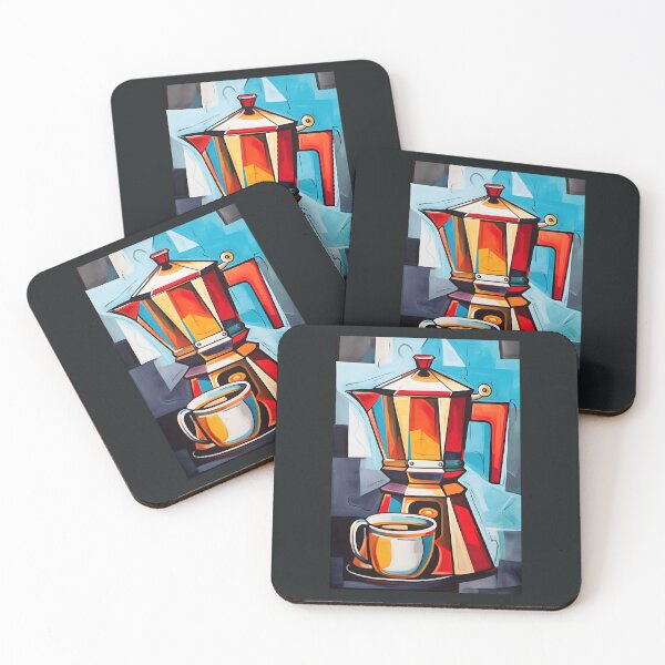 Item preview, MOKA Espresso Elegance- Fauvist Palette Infusion in Every Italian MOKA Sip designed and sold by OlfactoART Studio.