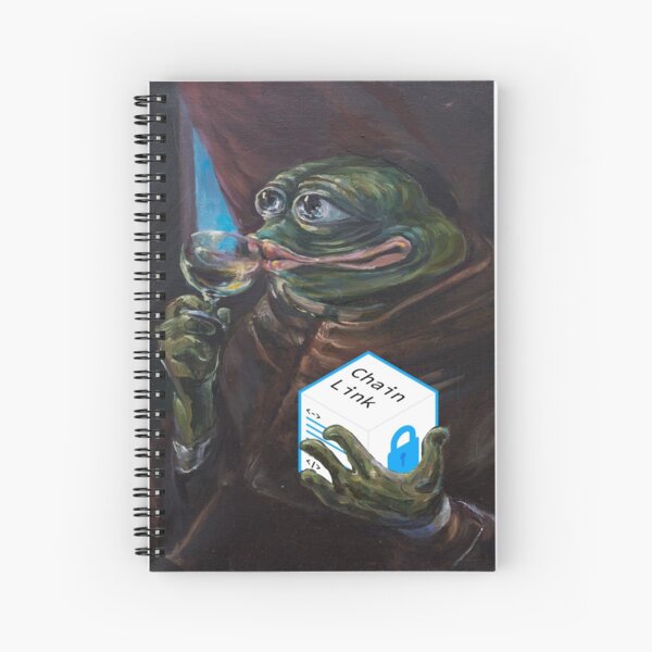 Item preview, Oil Canvas Pepe Holding Chainlink designed and sold by HODL Apparels.