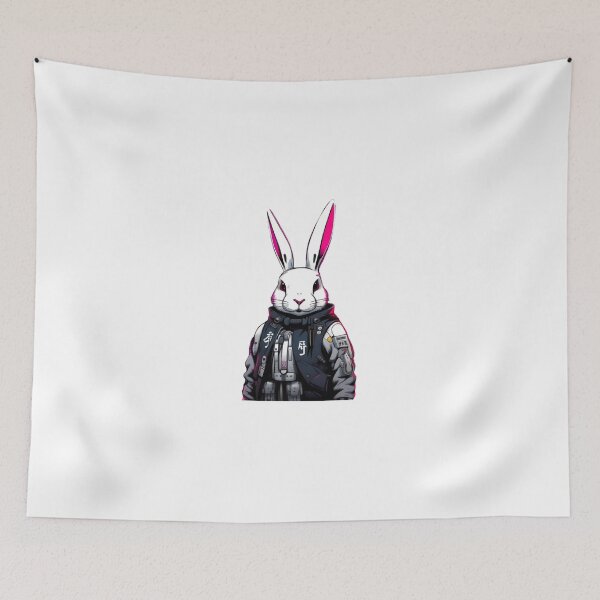 Item preview, Cool Cyberpunk rabbit japan designed and sold by KorArtStudio.