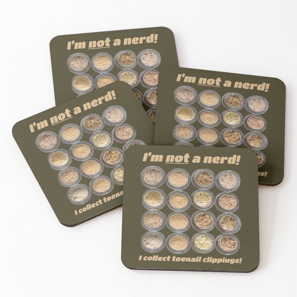 Item preview, I'm NOT a nerd! I collect TOENAIL CLIPPINGS! designed and sold by SolidEarthArt.